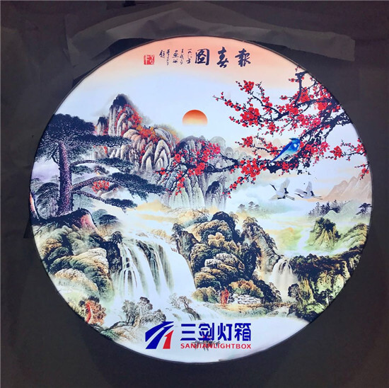 圆形卡布灯箱